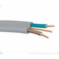 Twin Cobre Core Floath Flat Cable Alambre de cable